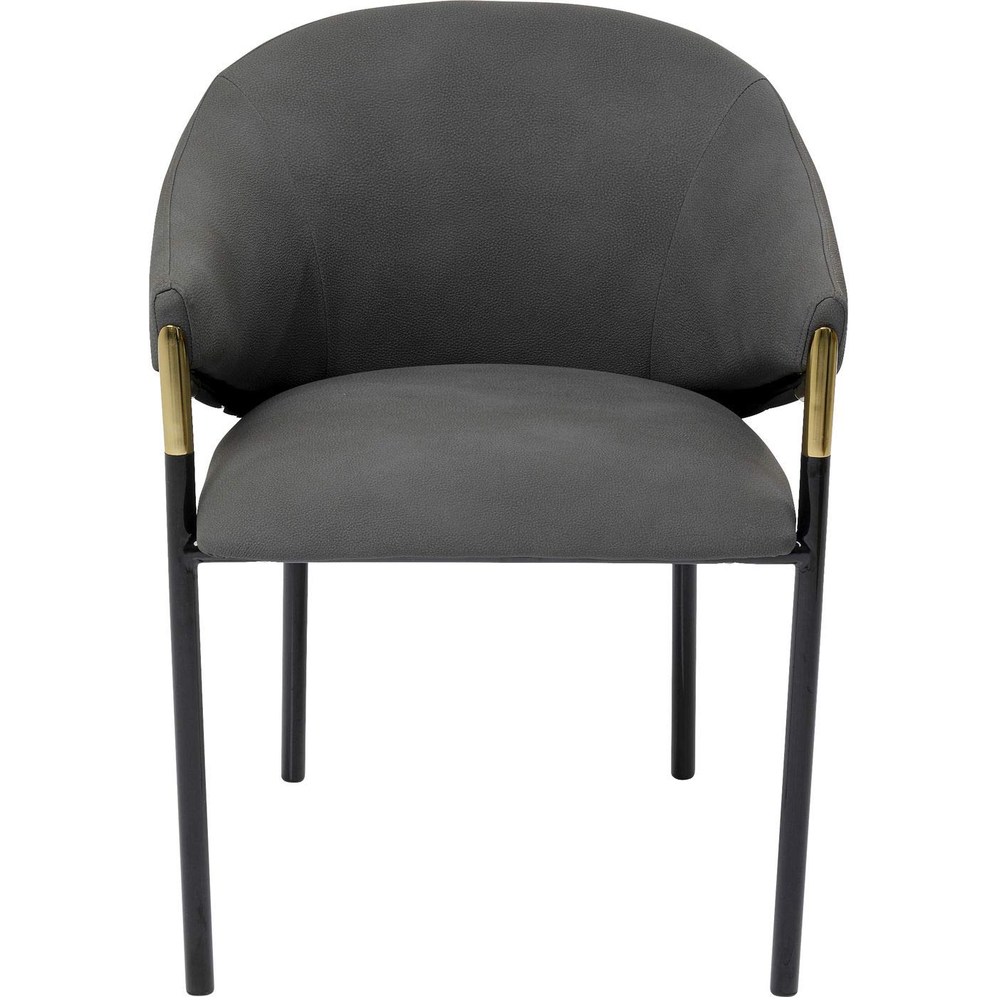 kare-design-boulevard-armlehnstuhl-grau-schwarz-lederoptik-79x57x57-cm image 1