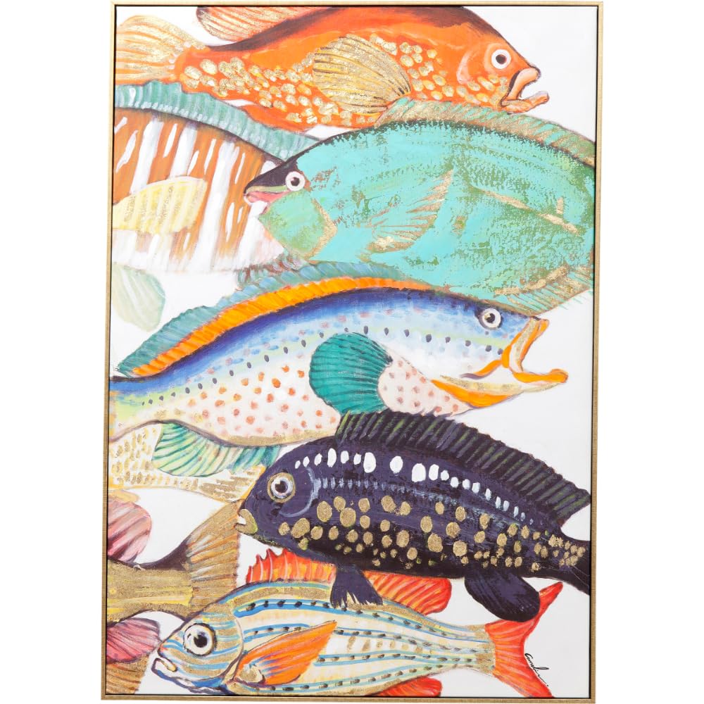 kare-design-leinwandbild-fish-meeting-one-mehrfarbig-2er-set-canvas-50x40-cm image 6
