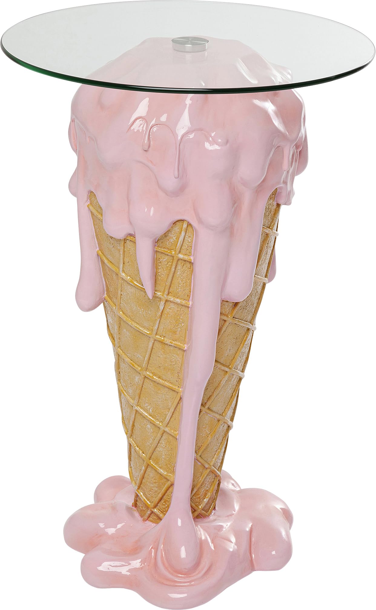 kare-design-beistelltisch-icecream-rosa-braun-72x48x48-cm-glastisch-eisfu image 1