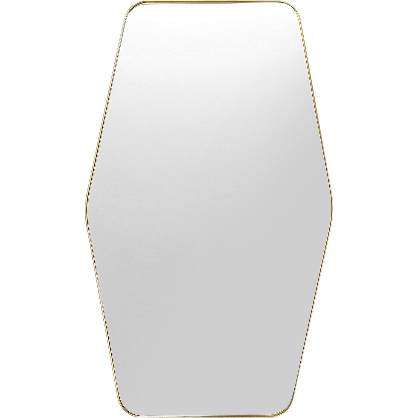 kare-design-spiegel-shape-hexagon-brass-wandspiegel-sechseckig-gold image 1