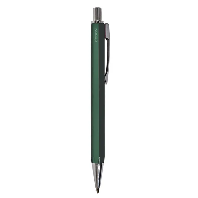 cedon-kugelschreiber-dunkelgr-n-aluminium-sechskant image 1