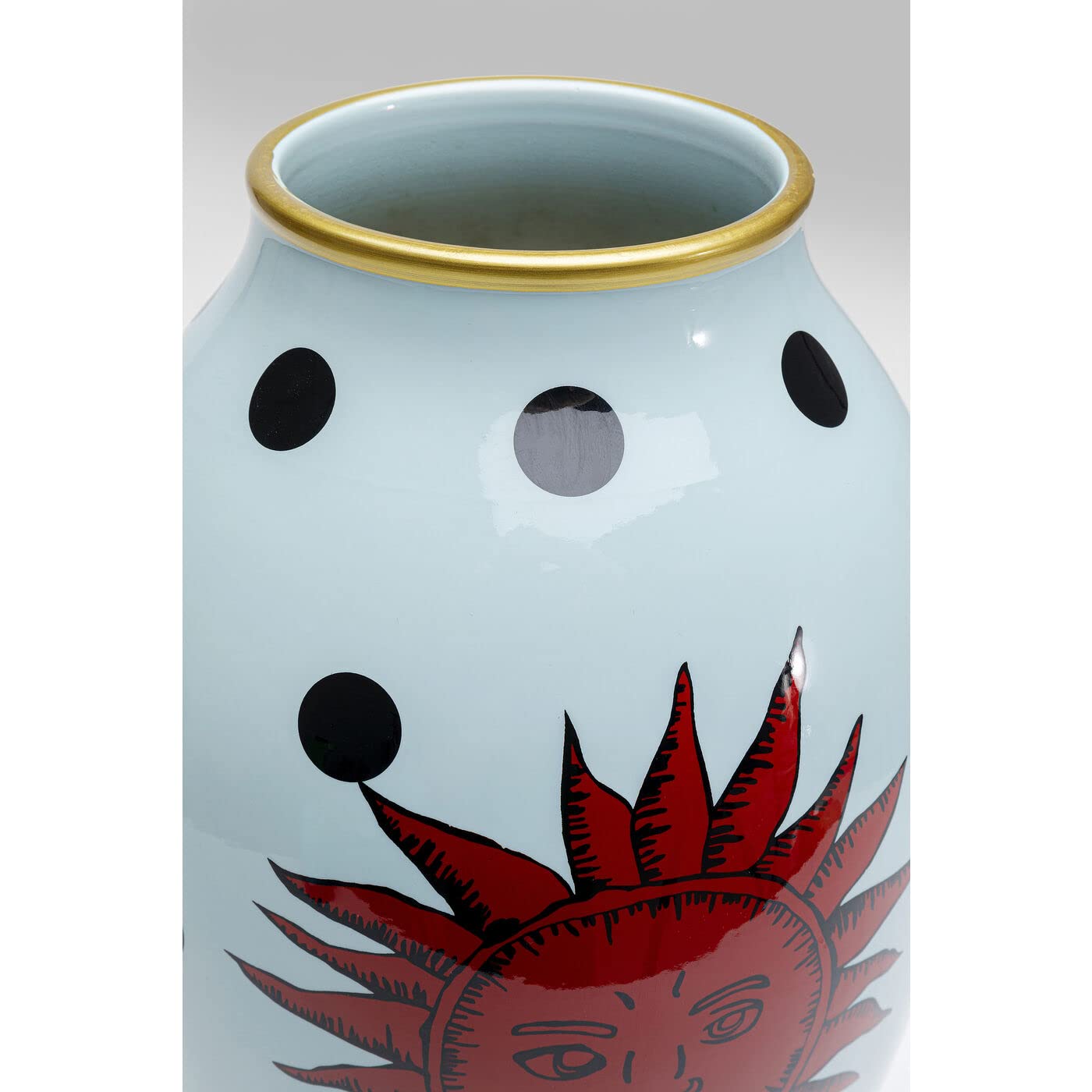 kare-design-deko-vase-cohesion-40-cm-blaue-blumenvase-tischvase image 3
