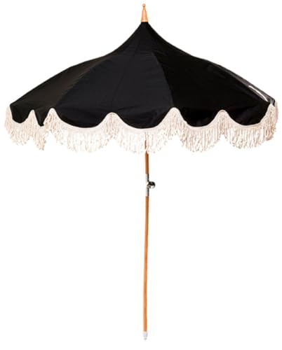 kare-design-sonnenschirm-temple-schwarz-strandschirm-d200-cm-mit-fransen image 6