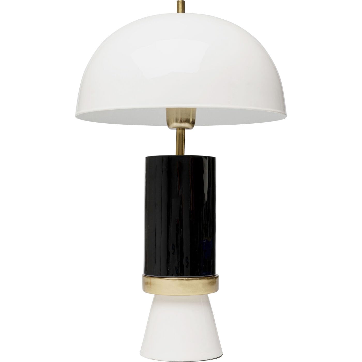 kare-design-tischlampe-josy-schwarz-wei-edelstahl-51x30x30-cm image 1