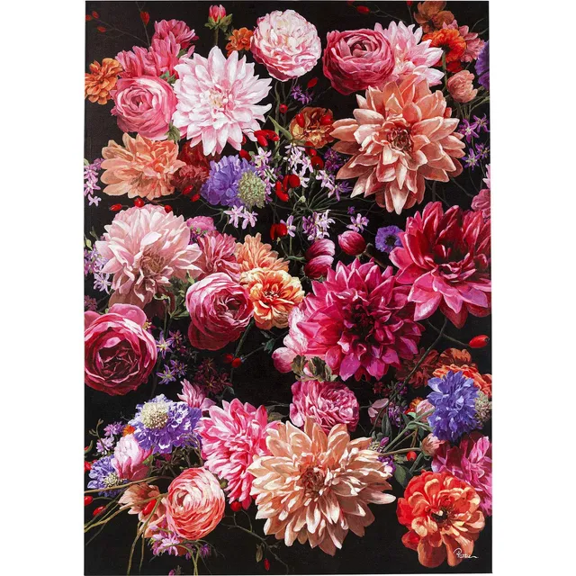 kare-design-bild-touched-flower-bouquet-pink-xxl-leinwand-200x140-cm-mit-acryl-v image 1