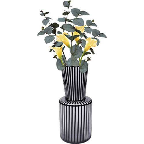 kare-design-vase-roulette-schwarz-wei-glas-41-cm image 6