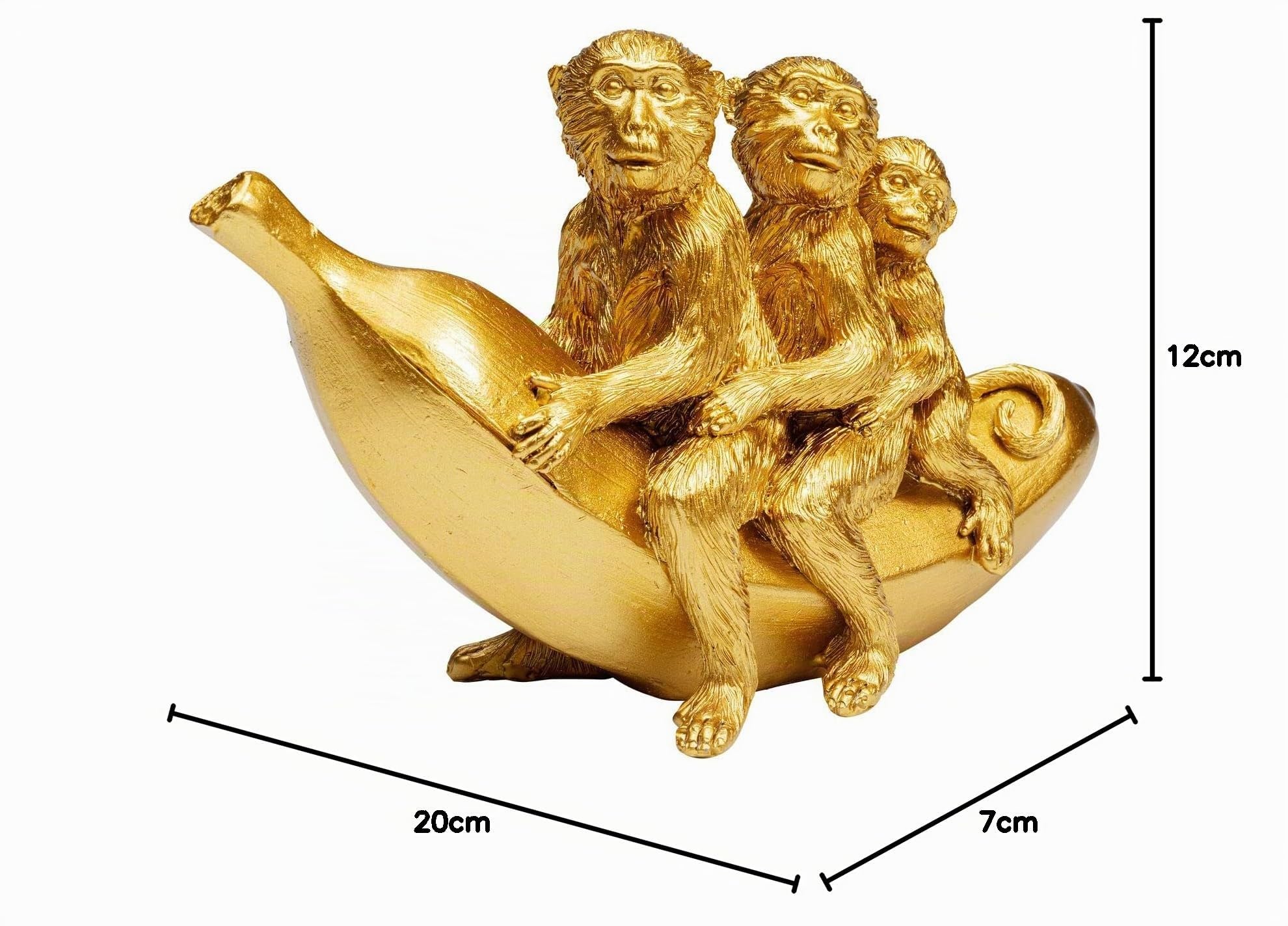 kare-design-deko-figur-banana-ride-gold-affen-figur-12x20x7-cm image 5