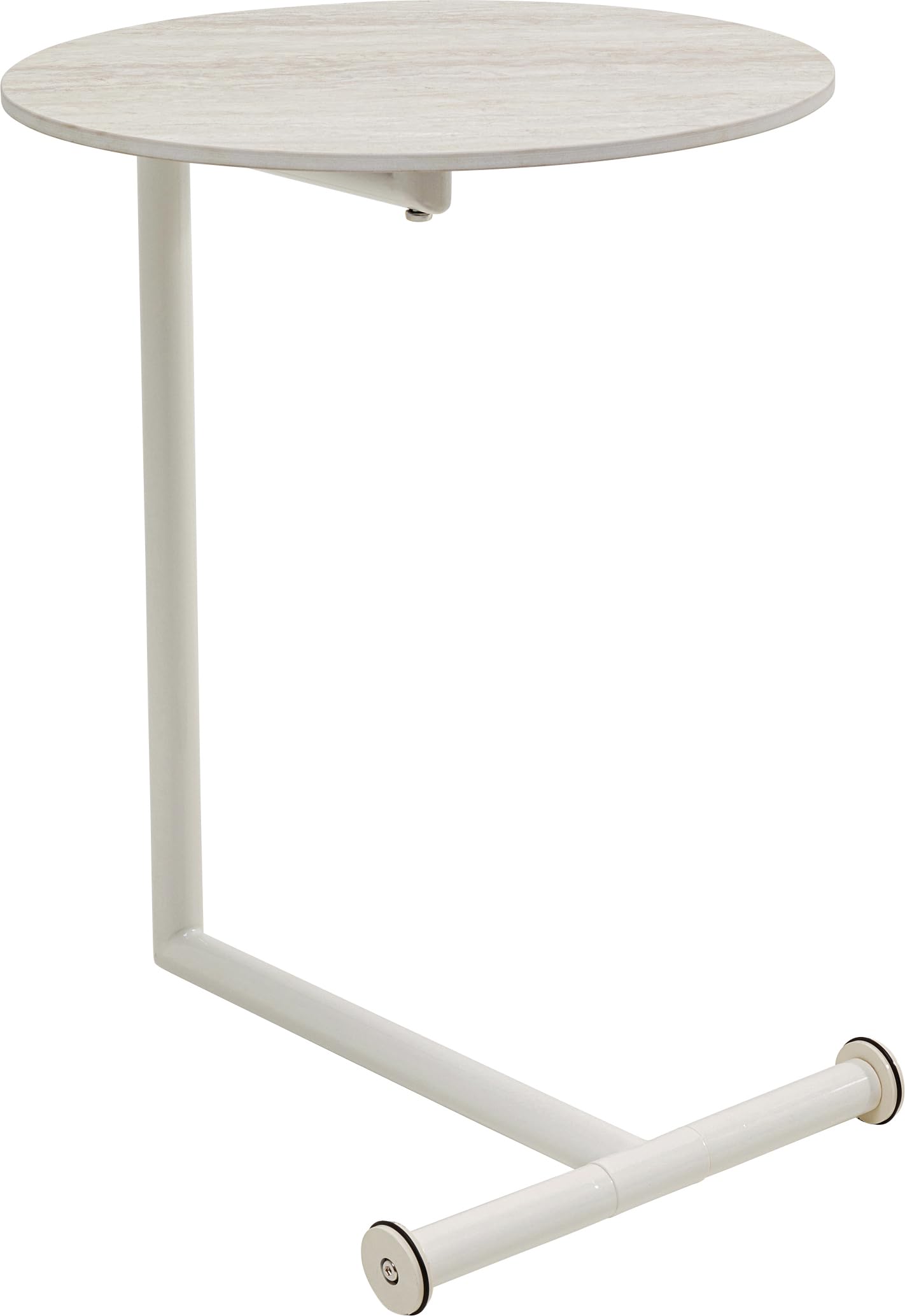 kare-design-easy-living-beistelltisch-rund-46-cm-greige-travertin-optik image 1