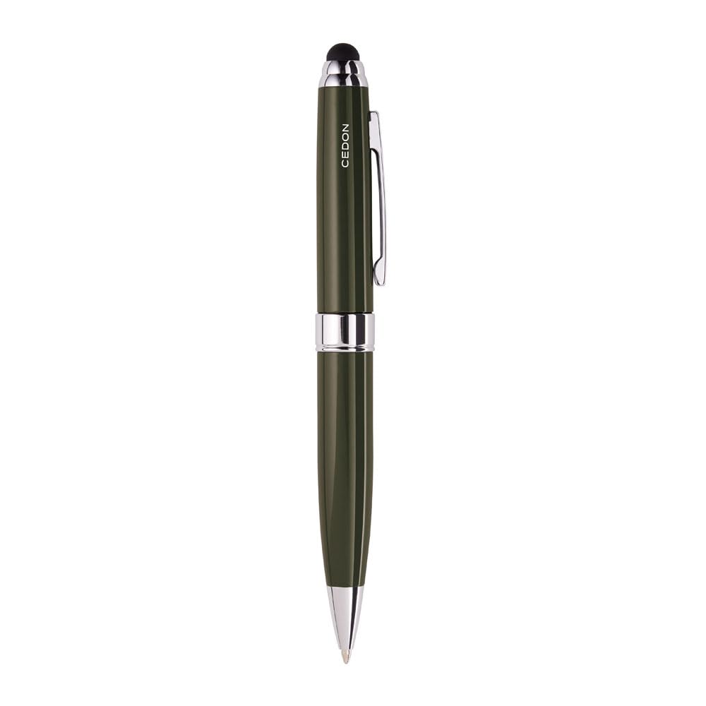 cedon-kugelschreiber-touch-pen-khaki-edelstahlspitze-0-7-mm image 1