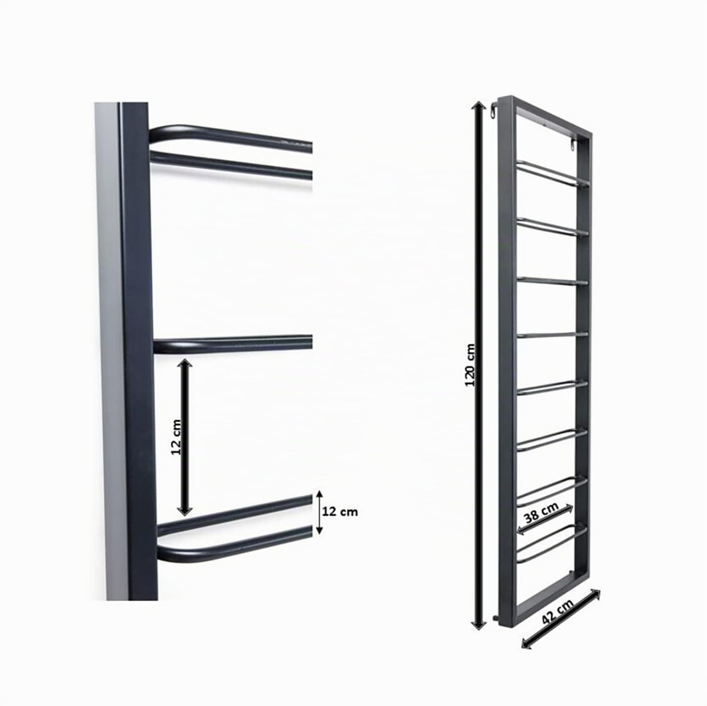 kare-design-h-ngeweinregal-bistro-schwarz-stahl-120x42x6-cm image 3