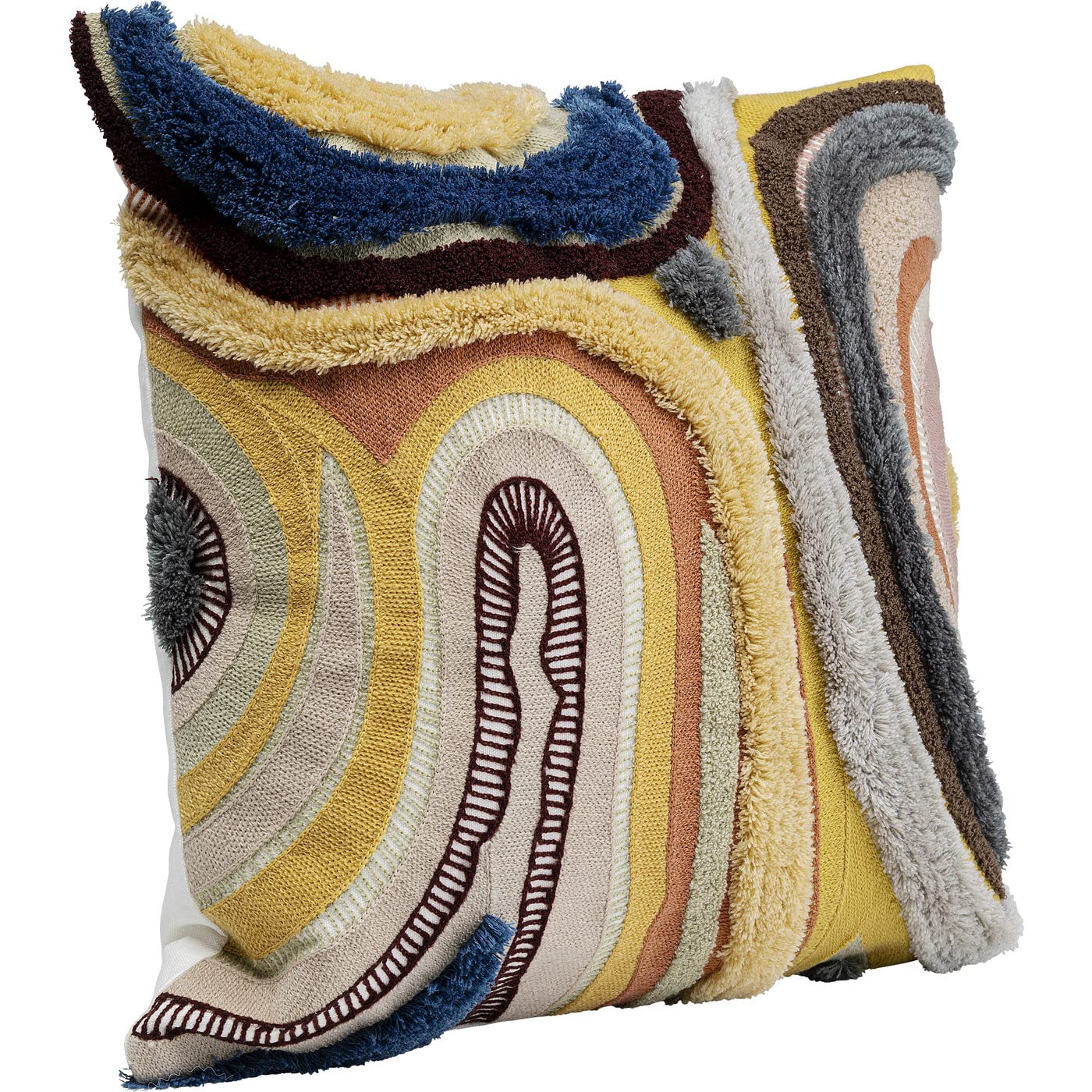 kare-design-lava-kissen-45x45-cm-braun-wellenmuster-mit-rei-verschluss image 3