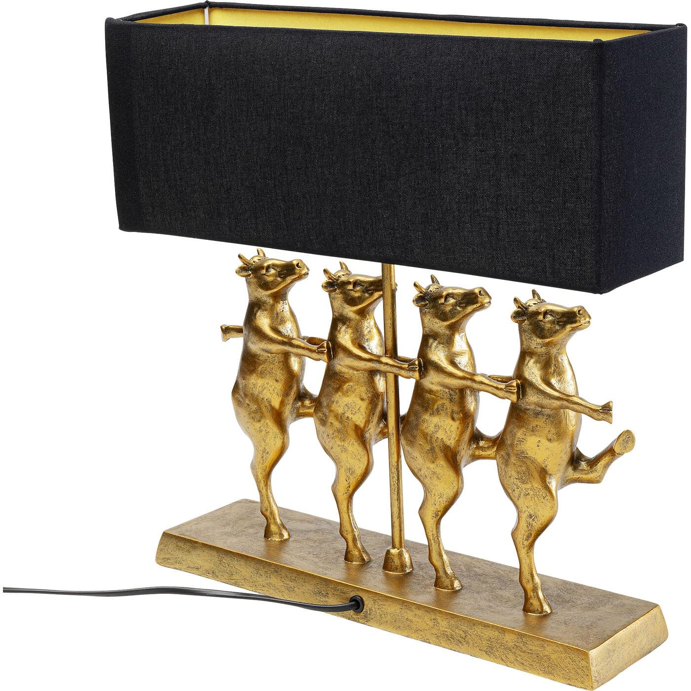 kare-design-dancing-cows-tischlampe-schwarz-gold-43-5-cm image 3
