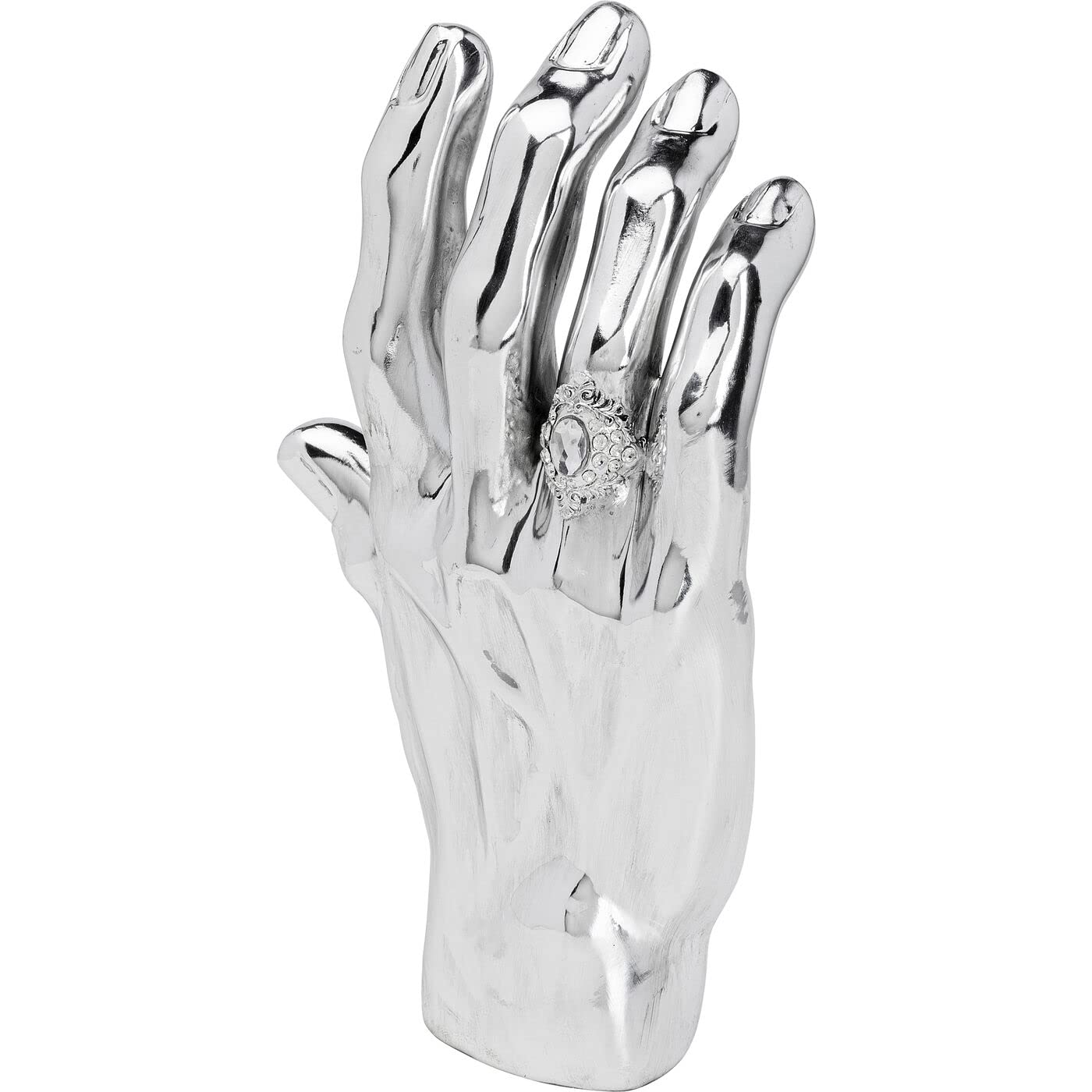 kare-design-deko-objekt-mano-diamond-ring-silber-35cm image 2