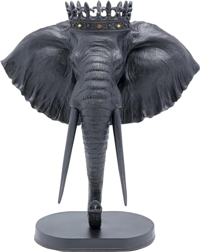 kare-design-deko-objekt-elephant-royal-schwarz-57cm-elefant-figur-f-r-wohnzimmer image 6