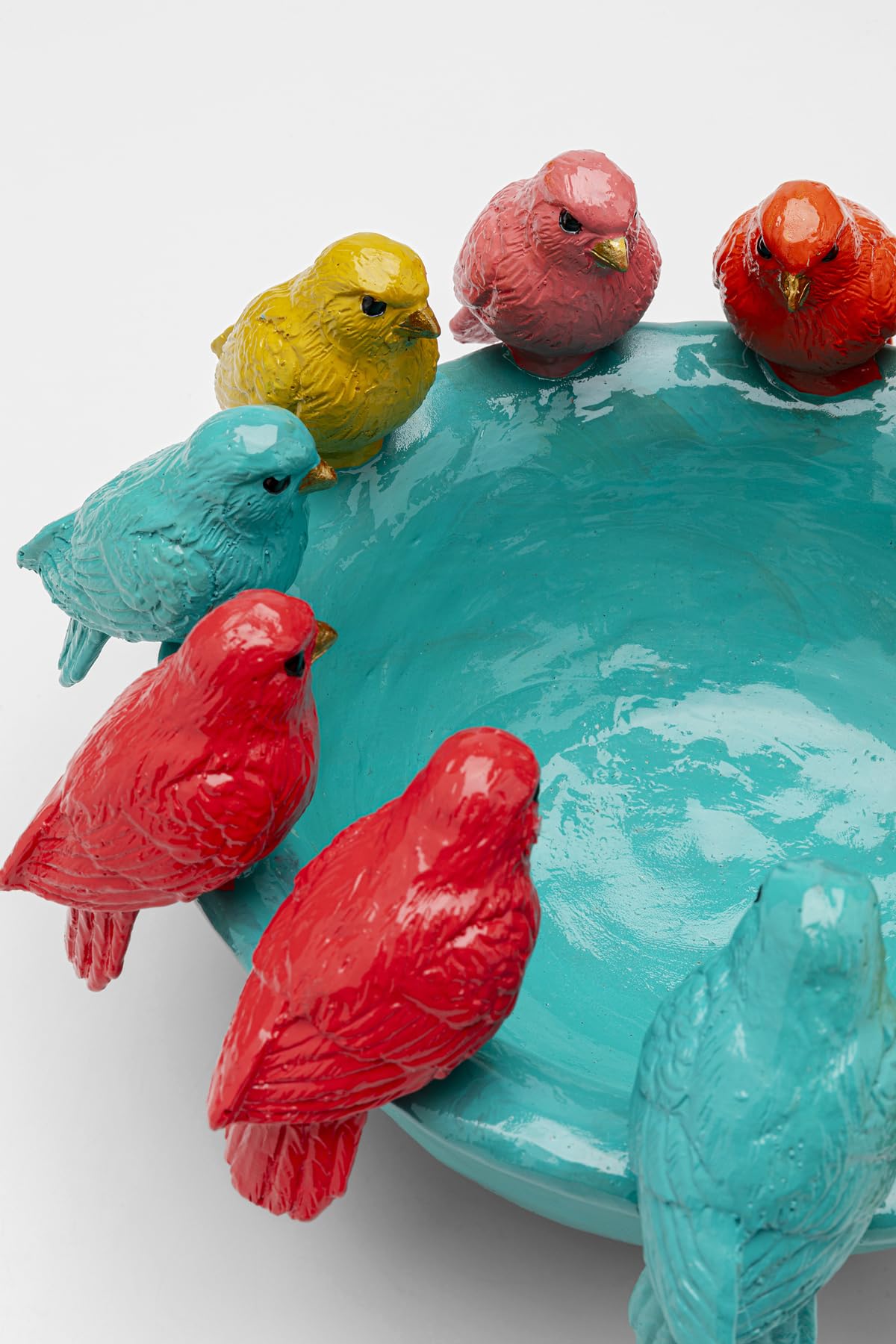 kare-design-deko-schale-birds-mehrfarbig-handbemalte-obstschale-14x28x28-cm image 3