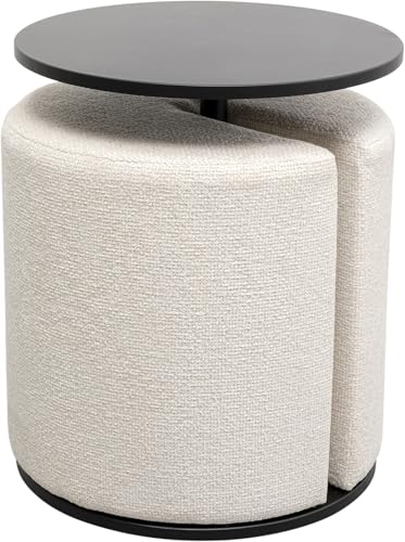 kare-design-better-together-beistelltisch-mit-hocker-2-teilig-creme-schwarz-53x4 image 7