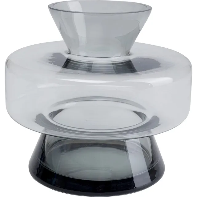 kare-design-vase-cristallino-15-cm-tischvase-schwarz-glas-handarbeit image 1