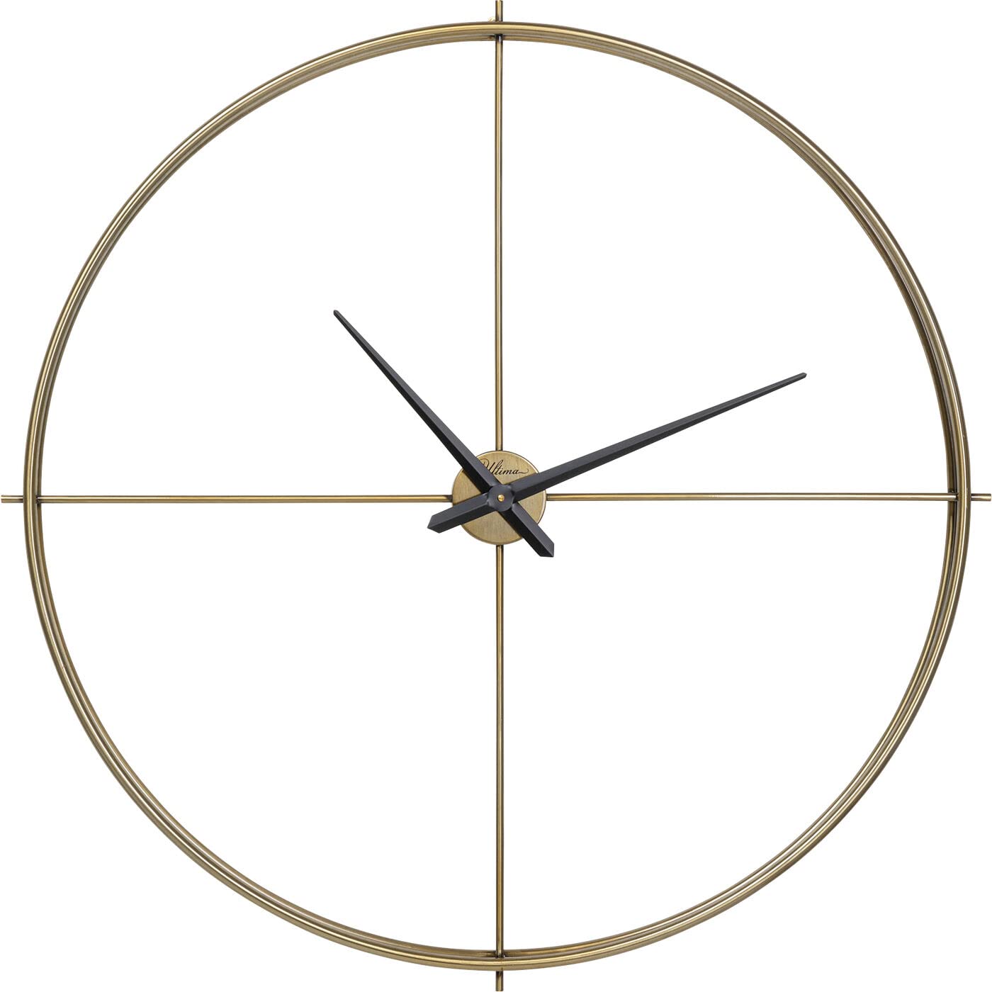 playmobil-kare-design-wanduhr-simple-pure-brass-gold-95-cm-metall-quarzuhr image 1