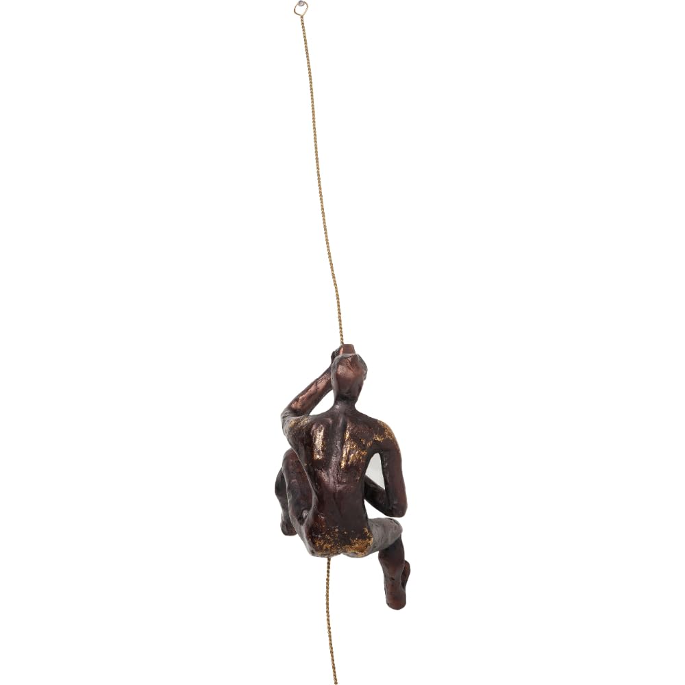 kare-design-wandobjekt-climber-rope-kletterer-wandschmuck-braun-23x14x9-cm image 5