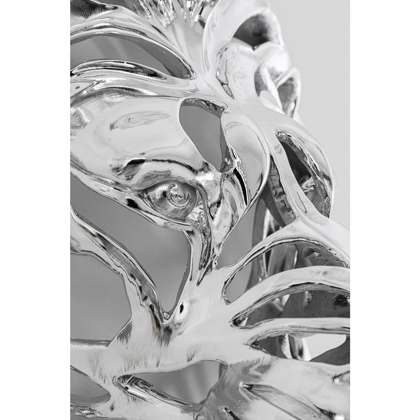 kare-design-wanddeko-l-wenkopf-silberfarben-47x42x24-cm image 2
