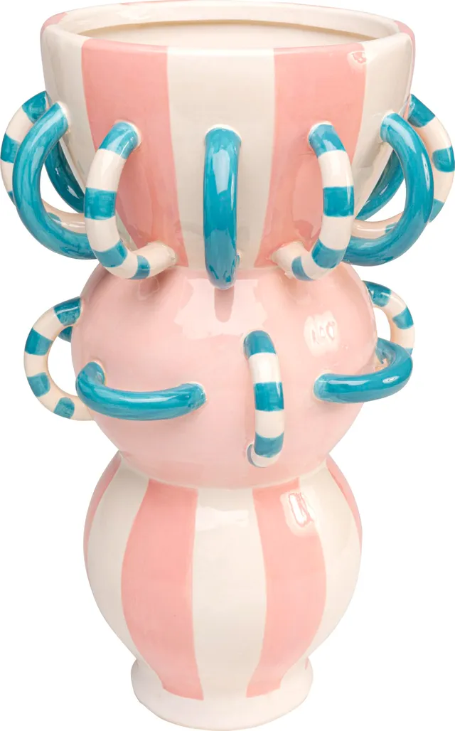 kare-design-deko-vase-harlequin-handle-rosa-49-cm-porzellan image 1