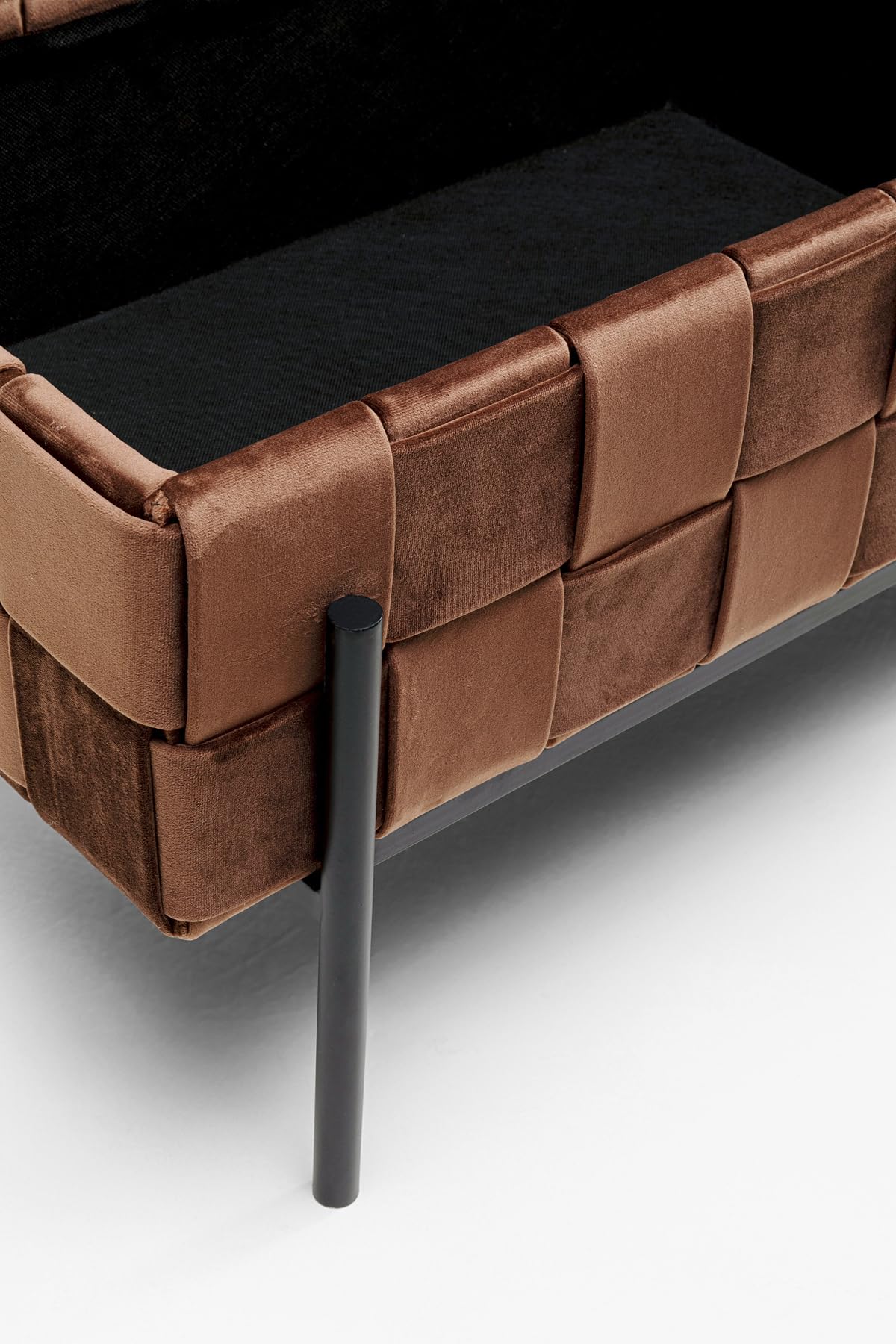 kare-design-weave-mocca-truhenbank-braun-47x121x41-cm image 7