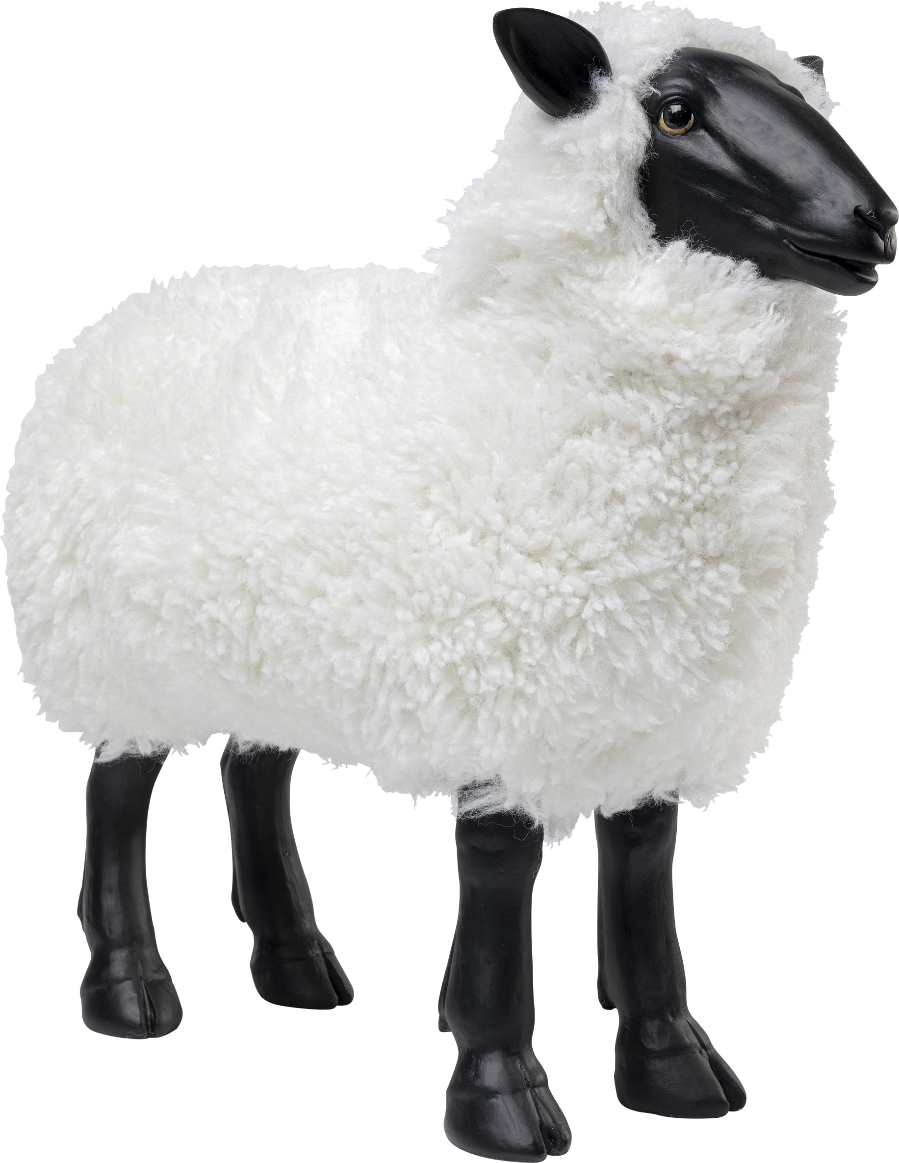 kare-design-deko-figur-bathilde-schaf-polyresin-48x23x52-cm-schwarz-wei image 1
