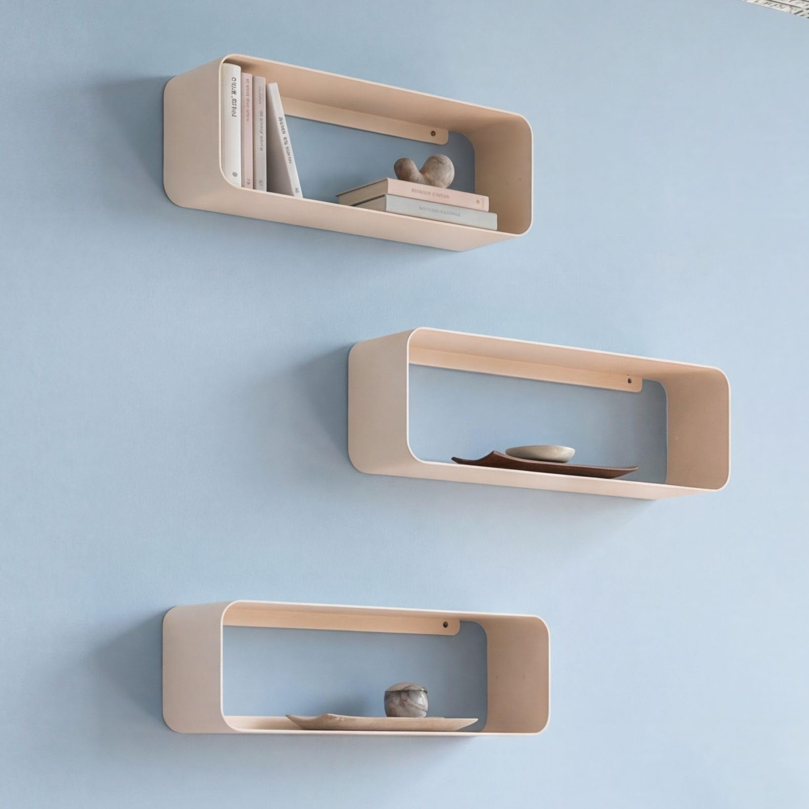 kare-design-wandregal-lounge-xs-creme-58x15x15-cm-schwebendes-wandboard-aus-stah image 2