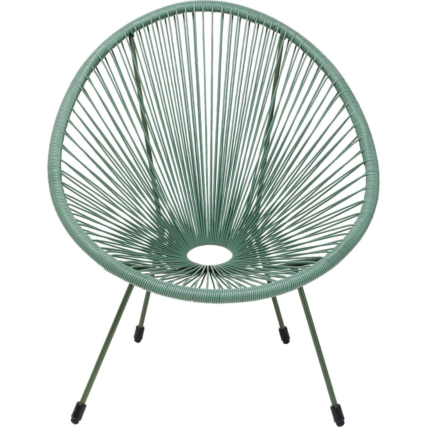 kare-design-sessel-acapulco-mono-indoor-outdoor-stuhl-gr-n-retro-design-85x73x78 image 1