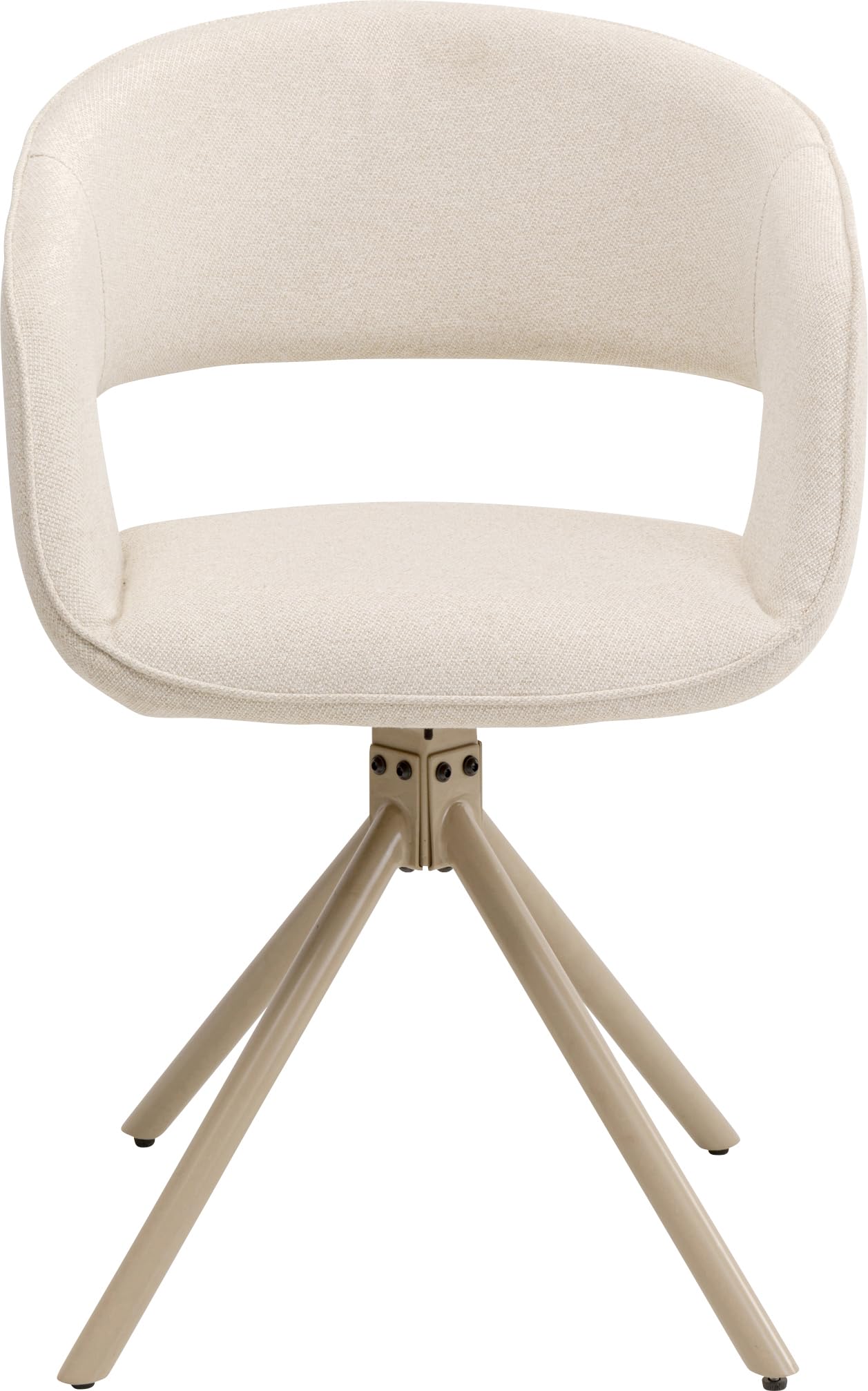 kare-design-drehstuhl-gina-schwarz-beige-80x54x53-cm-drehbar image 8