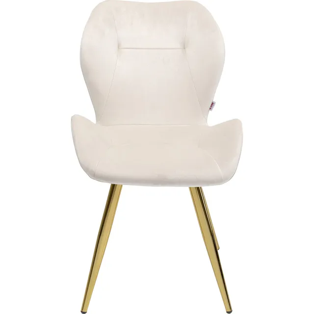 kare-design-stuhl-viva-creme-samtoptik-82x50x59-cm-esszimmerstuhl image 1