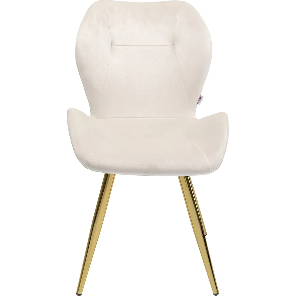 kare-design-stuhl-viva-creme-samtoptik-82x50x59-cm-esszimmerstuhl image 1