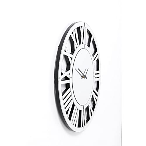 kare-design-wanduhr-specchio-verspiegelte-rund-wanduhr-60-cm-mit-r-mischen-ziffe image 8