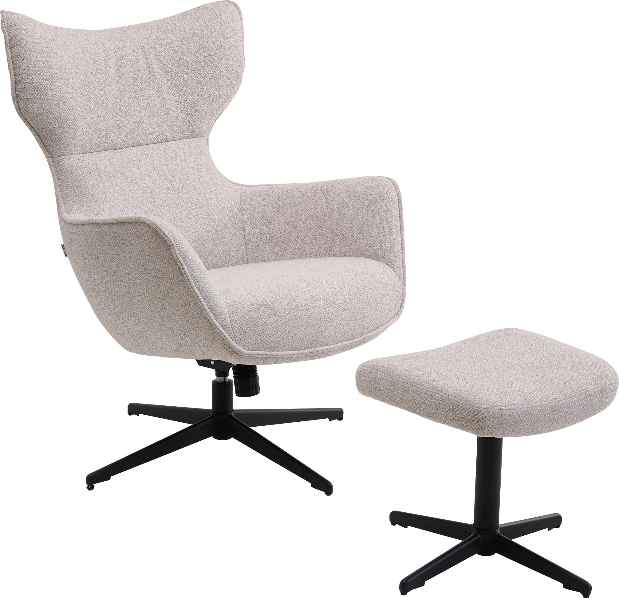 kare-design-drehsessel-hocker-jules-beige-360-drehbar-46-cm-sitzh-he image 1
