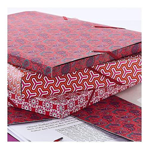 cedon-sammelmappe-de-luxe-a4-kachel-rosa-rot-24x32-cm image 7