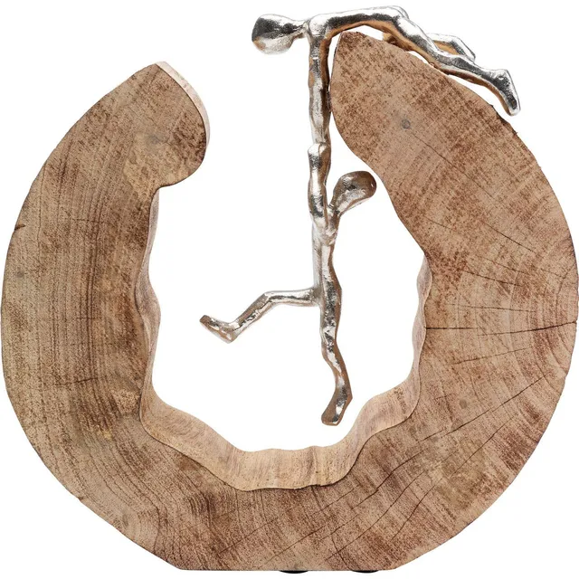 kare-design-kletterstamm-deko-figur-aus-massivholz-handgeschnitzt-unikat image 1