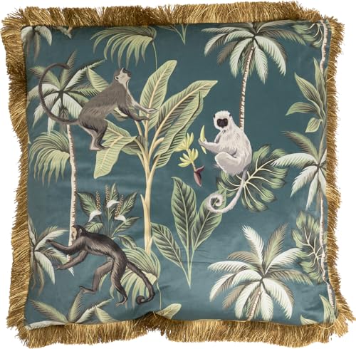 kare-design-jungle-fever-dekokissen-55x55-cm-mehrfarbig-mit-fransen image 7