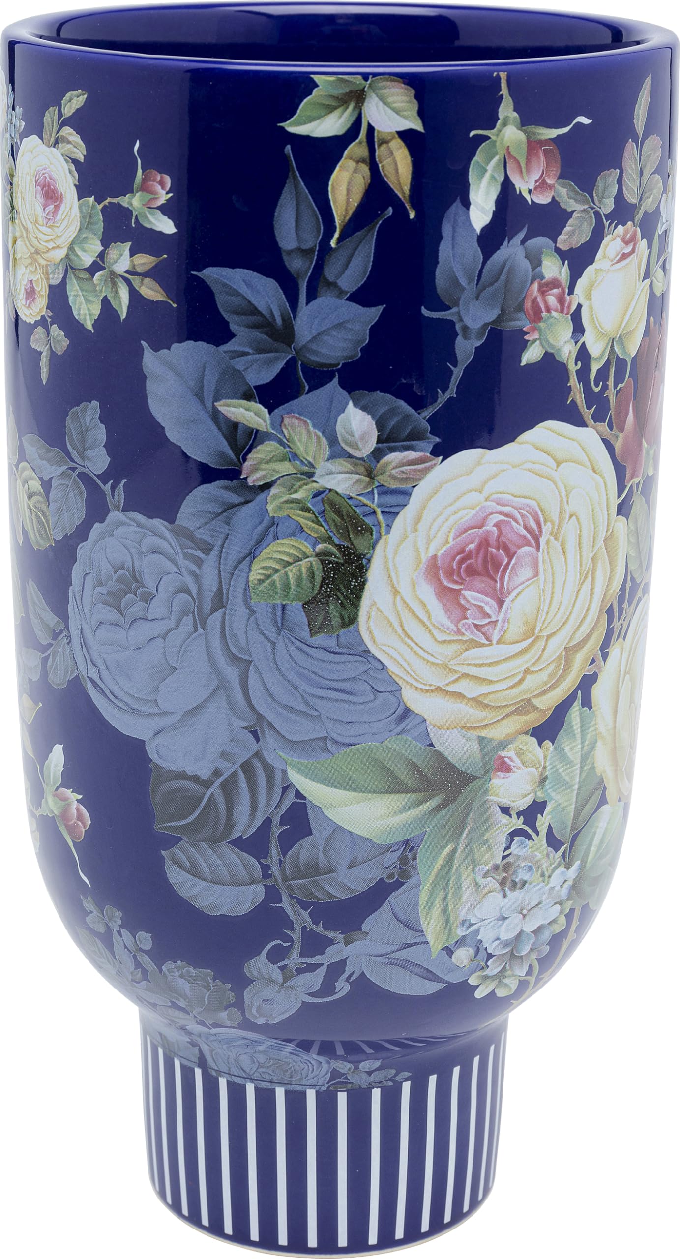 kare-design-deko-vase-rose-magic-blau-blumenvase-27-cm-keramik image 4