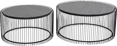 kare-design-couchtisch-wire-wood-2er-set-schwarz-63-53-cm-rund image 6