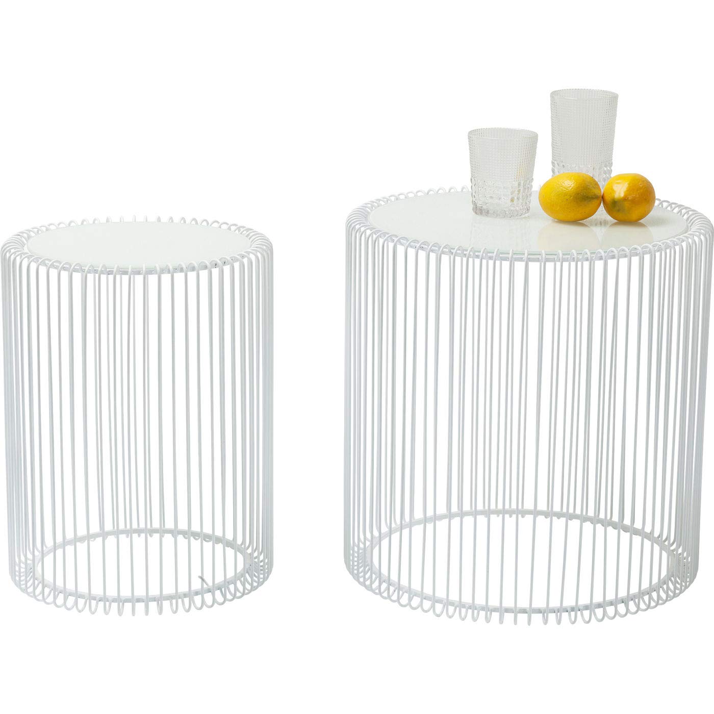 kare-design-beistelltisch-wire-wei-2er-set-38-5-und-27-cm image 1
