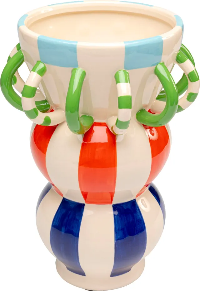 kare-design-deko-vase-harlequin-handle-mehrfarbig-33-cm-porzellan image 1