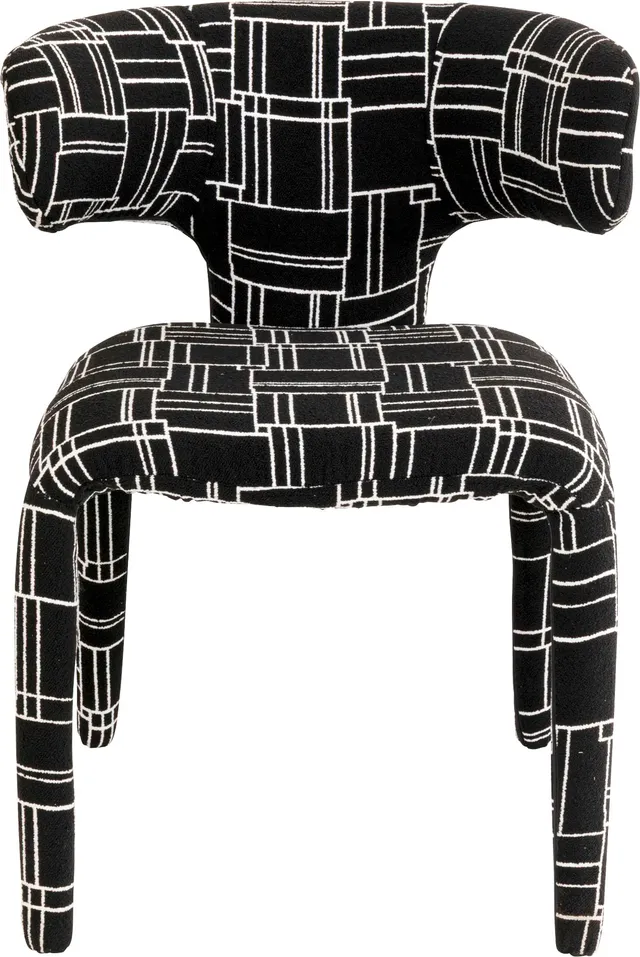 kare-design-stuhl-tobi-esszimmerstuhl-schwarz-gepolstert-58x57x77-cm image 1