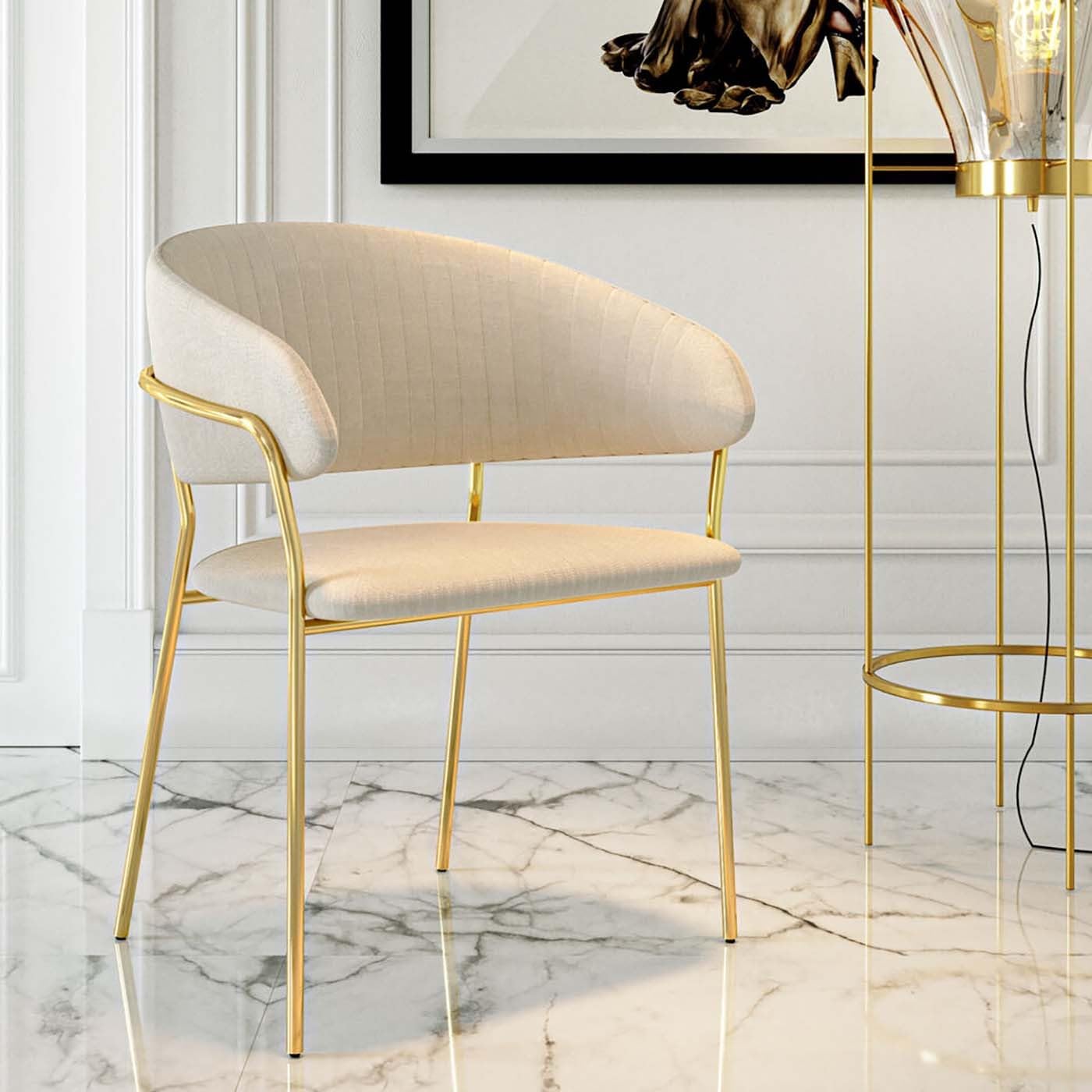 kare-design-armlehnenstuhl-belle-2er-set-creme-78x57x54-cm-polsterstuhl-mit-stah image 2