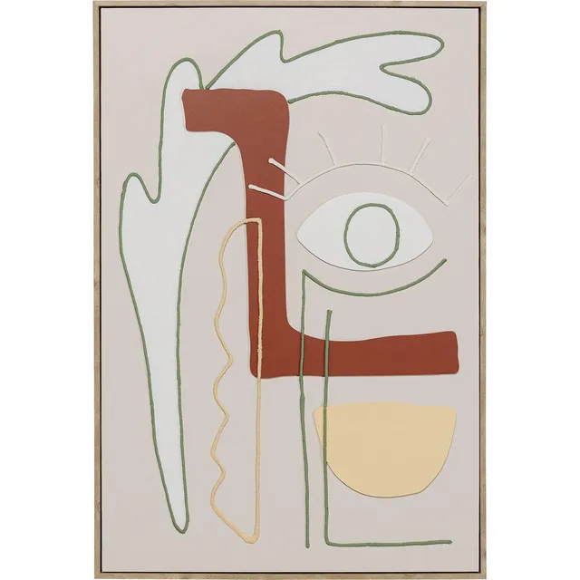 kare-design-wandbild-art-eye-rechts-beige-abstrakte-leinwand-90x60-cm image 1