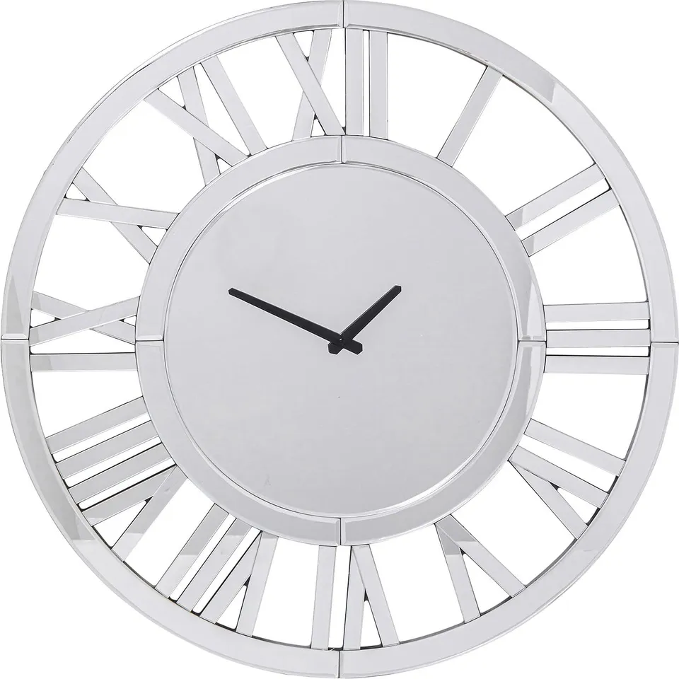 kare-design-wanduhr-specchio-verspiegelte-rund-wanduhr-60-cm-mit-r-mischen-ziffe image 1
