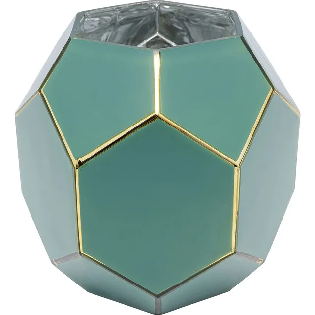 kare-design-art-pastell-vase-glasvase-gr-n-mit-gold-22-cm image 1