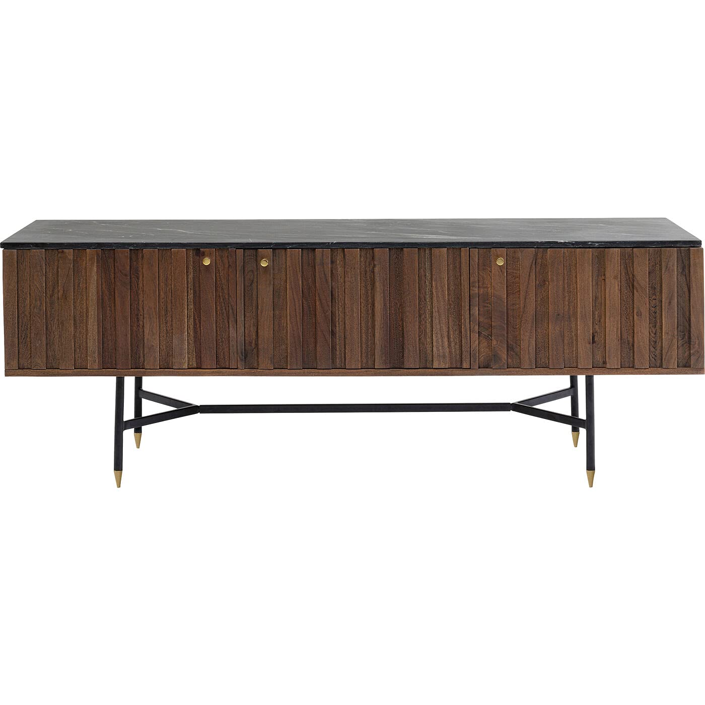 kare-design-apiano-lowboard-55x150x40-cm-braun-schwarz-tv-konsole-3-t-ren image 1