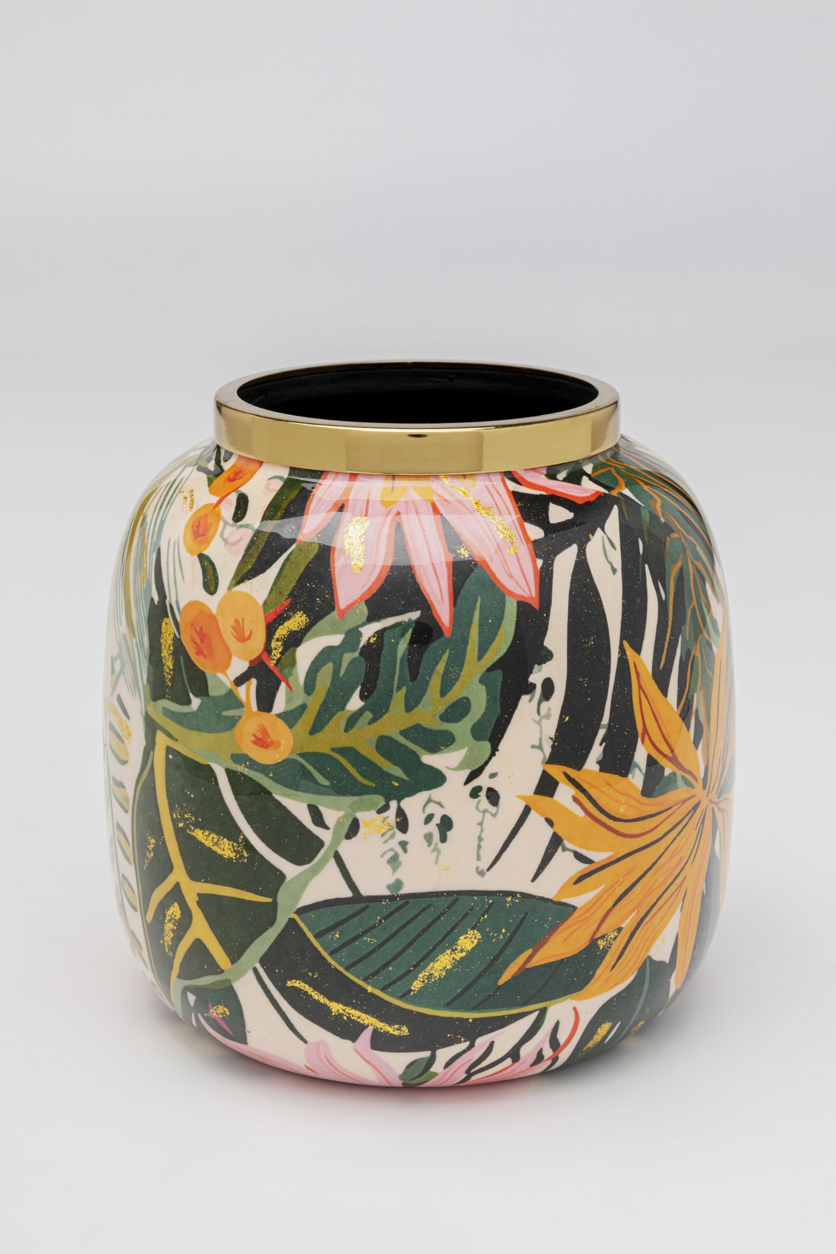 kare-design-vase-jungle-mehrfarbig-17-cm-blumenvase-tischvase image 5