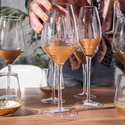 kare-design-gobi-rotweinglas-6er-set-750-ml-glas-mit-gold-details-28x9x9-cm image 6