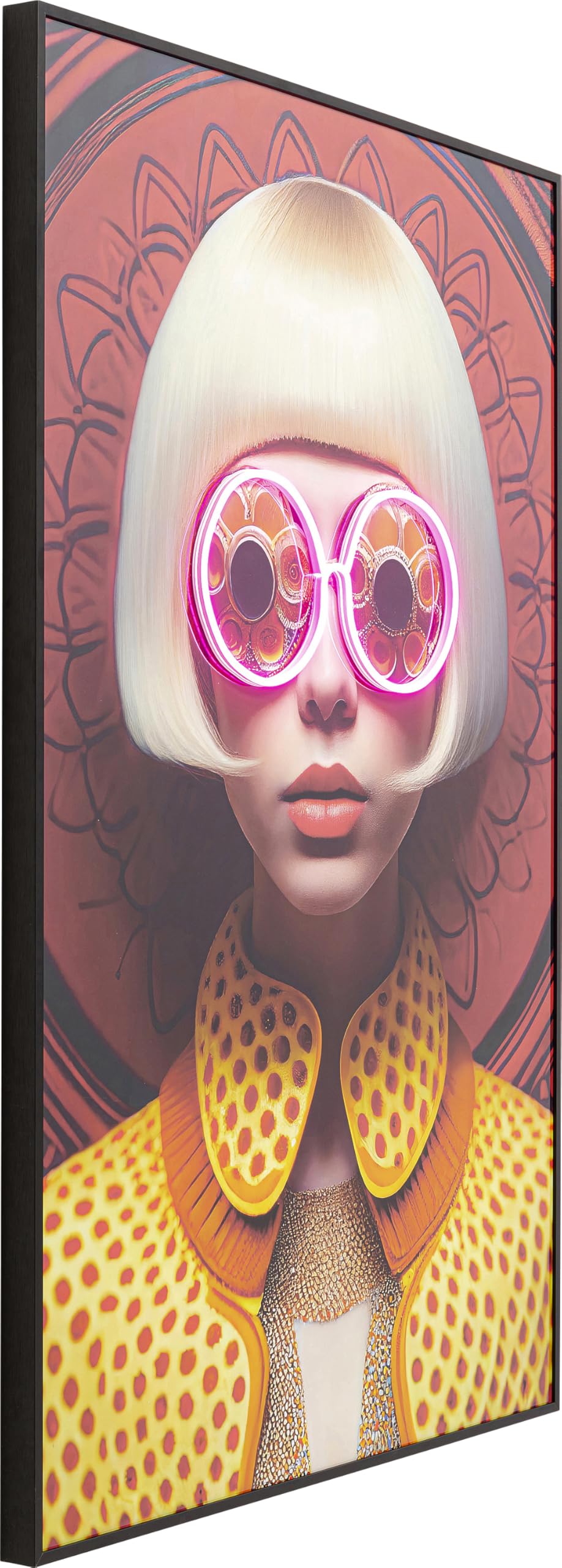 kare-design-wandbild-fancy-blonde-lady-mehrfarbig-120x80-cm-mit-led image 4